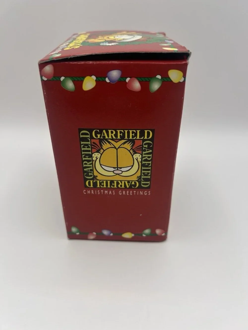 GARFIELD Ornament Trim-A-Tree Paws Christmas COWBOY Candy Cane Guns 1996 Vintage